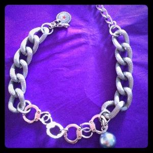 chunky chain bracelet with cuffs 50 shades of grey